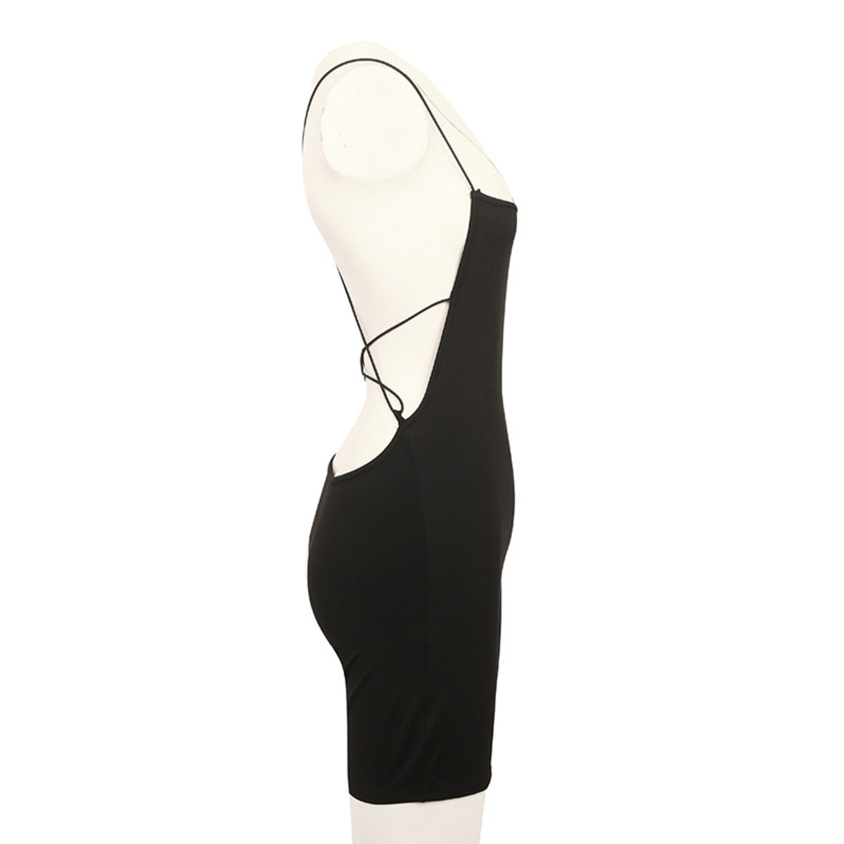 Strappy Open Back Cut-Out Sexy Romper