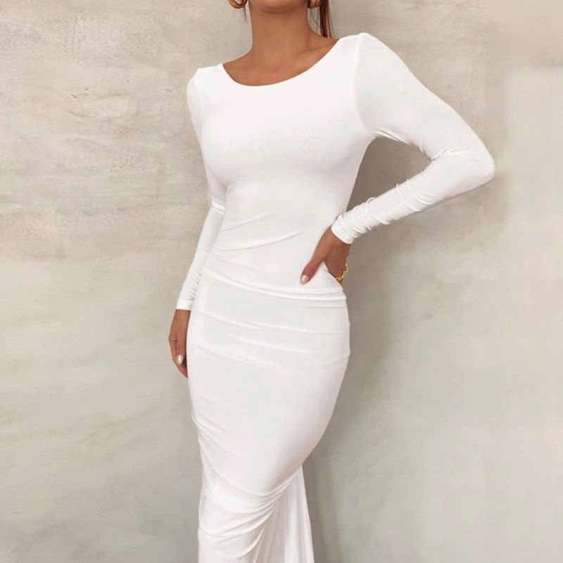Elegant Off-the-Shoulder Ruffle Dress