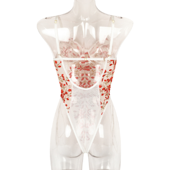 Pretty Girl, Pretty Lace Teddy - Love Red