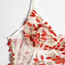 Pretty Girl, Pretty Lace Teddy - Love Red