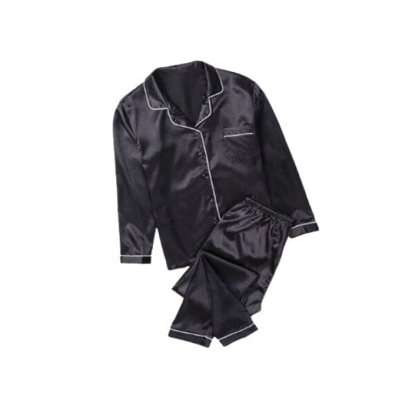 Satin Silk Long Sleeve Sleepwear Set