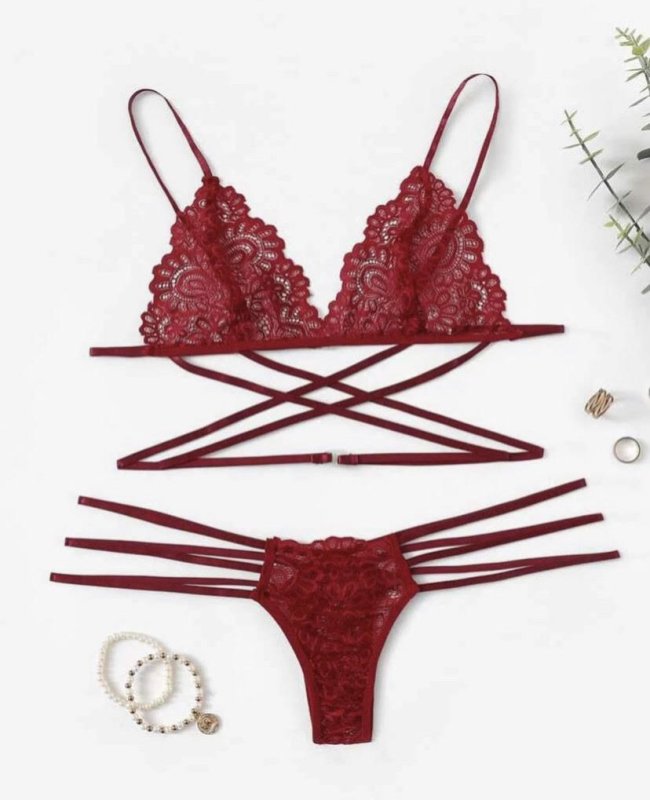 Criss-Cross Lingerie Set - Expressive Boutique
