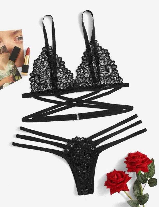 Criss-Cross Lingerie Set - Expressive Boutique