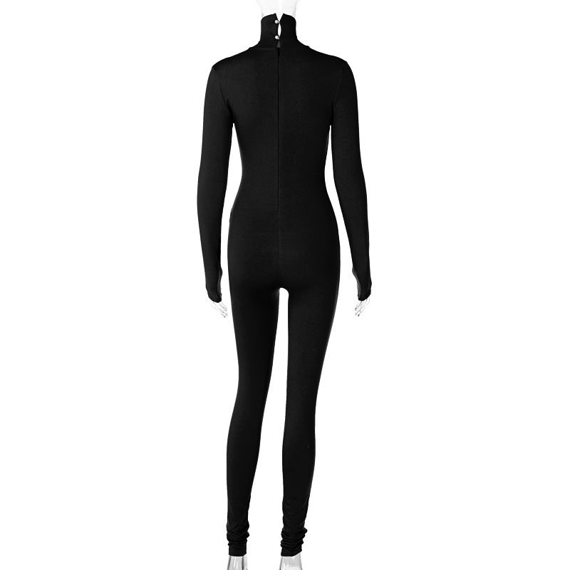 Elegant Long Sleeve Soft Fitting Jumpsuit - Expressive Boutique