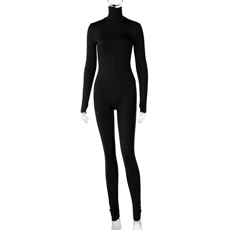Elegant Long Sleeve Soft Fitting Jumpsuit - Expressive Boutique