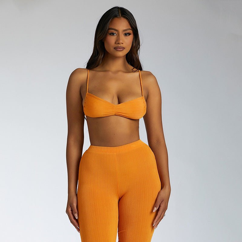 High Waisted Ruby Fabric Co-ord Set - Expressive Boutique