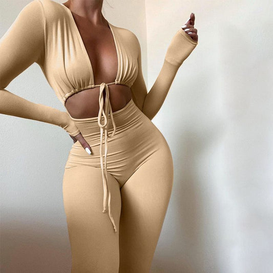 Open Front Timeless Sexy Jumpsuit