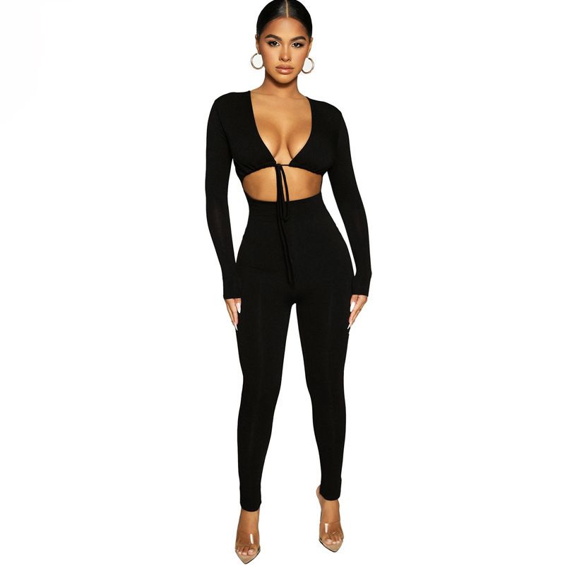 Open Front Timeless Sexy Jumpsuit