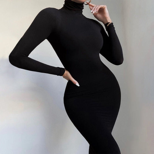 Elegant Long Sleeve Soft Fitting Jumpsuit - Expressive Boutique